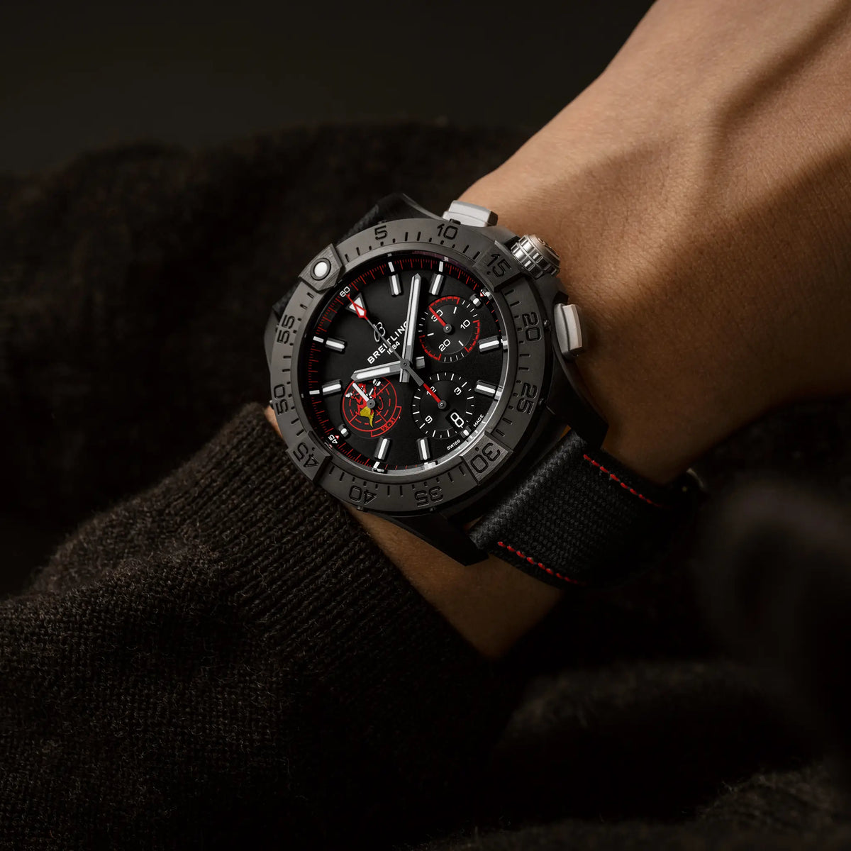 [SIMCHA-TOP500:BREITLING:SB01473A1B1X1:05] Breitling Avenger B01 Chronograph 44 Night Mission Dust Devils – SB01473A1B1X1 official image