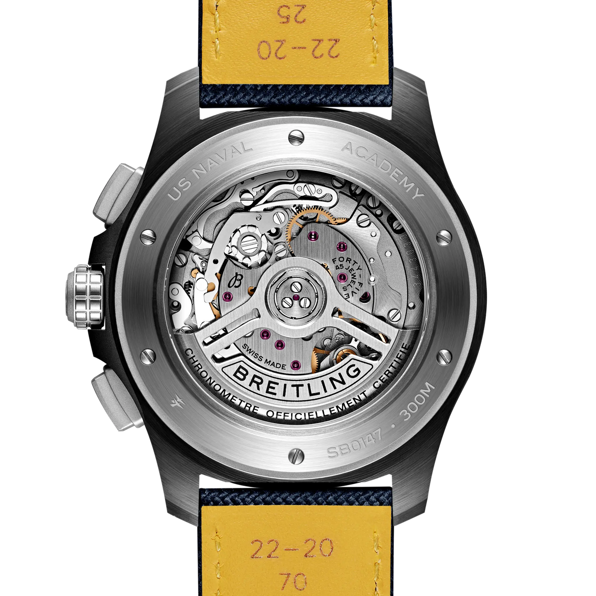 [SIMCHA-TOP500:BREITLING:SB01474A1C1X1:04] Breitling Avenger B01 Chronograph 44 Night Mission US Naval Academy – SB01474A1C1X1 official image