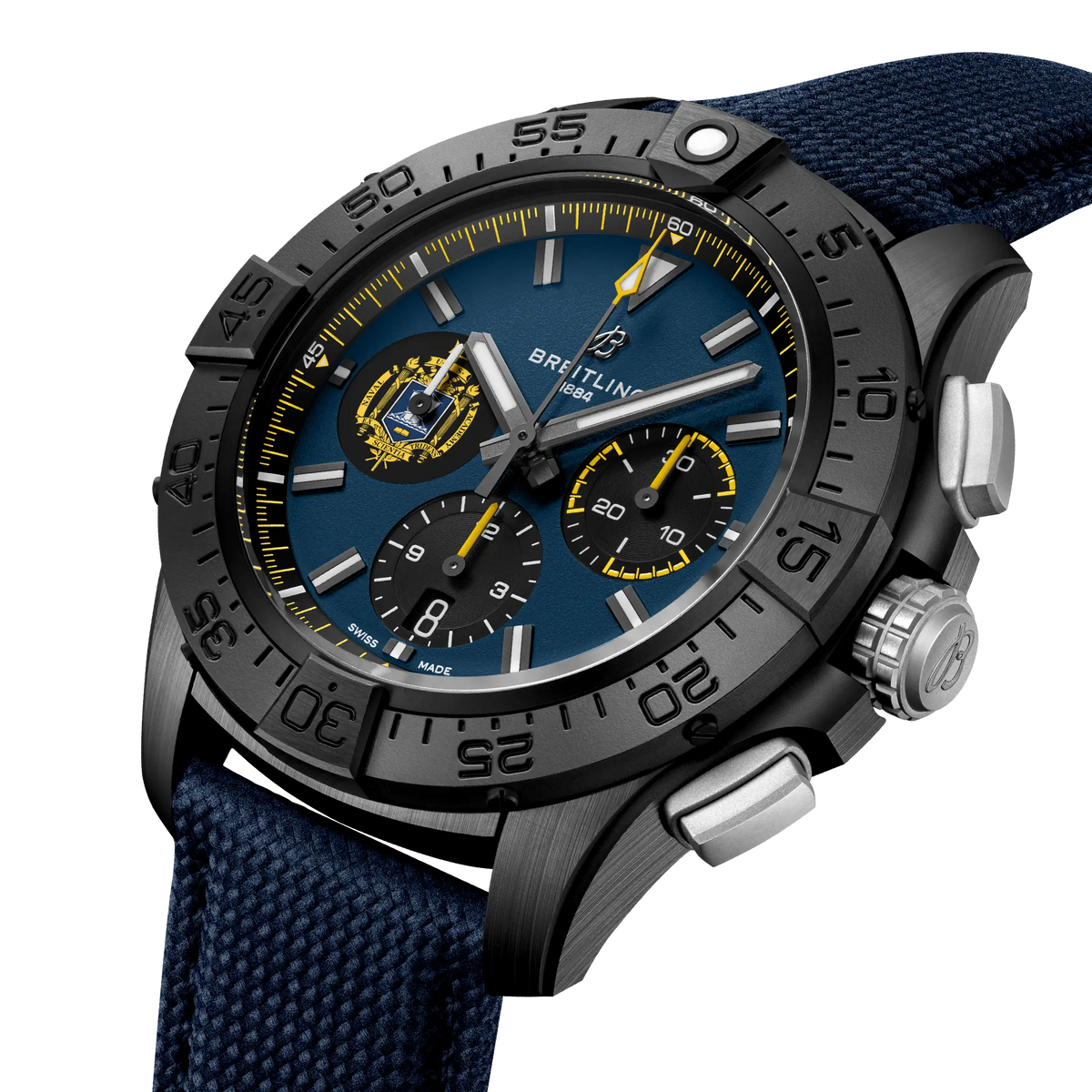 [SIMCHA-TOP500:BREITLING:SB01474A1C1X1:02] Breitling Avenger B01 Chronograph 44 Night Mission US Naval Academy – SB01474A1C1X1 official image