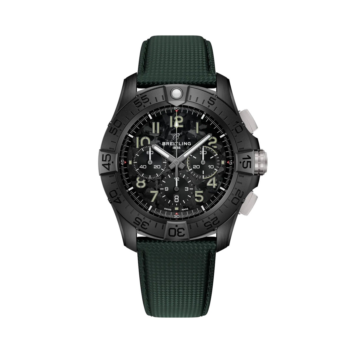 [SIMCHA-TOP500:BREITLING:SB0148101B1X1:01] Breitling Super Avenger B01 Chronograph 46 Night Mission – SB0148101B1X1 official image