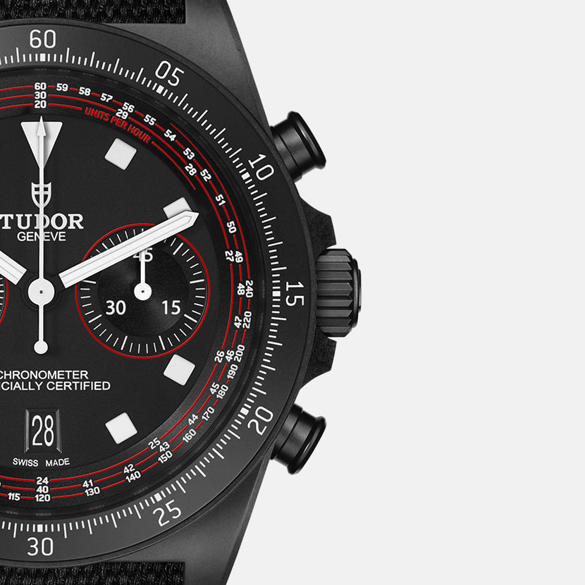 [SIMCHA-TOP500:TUDOR:M25827KN-0001:07] Pelagos FXD Chrono Manufacture Calibre MT5813 43mm black carbon composite case Black fabric strap