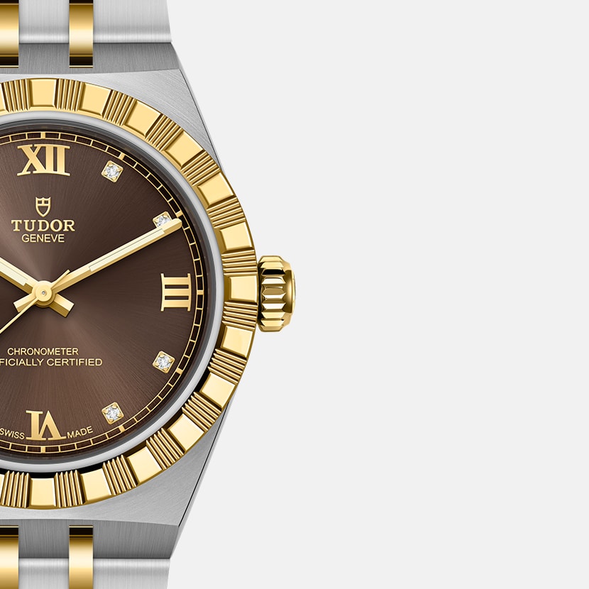 [SIMCHA-TOP500:TUDOR:M2830A1A3-0001:03] TUDOR Royal Manufacture Calibre MT5201 30mm steel and yellow gold case Steel and yellow gold bracelet