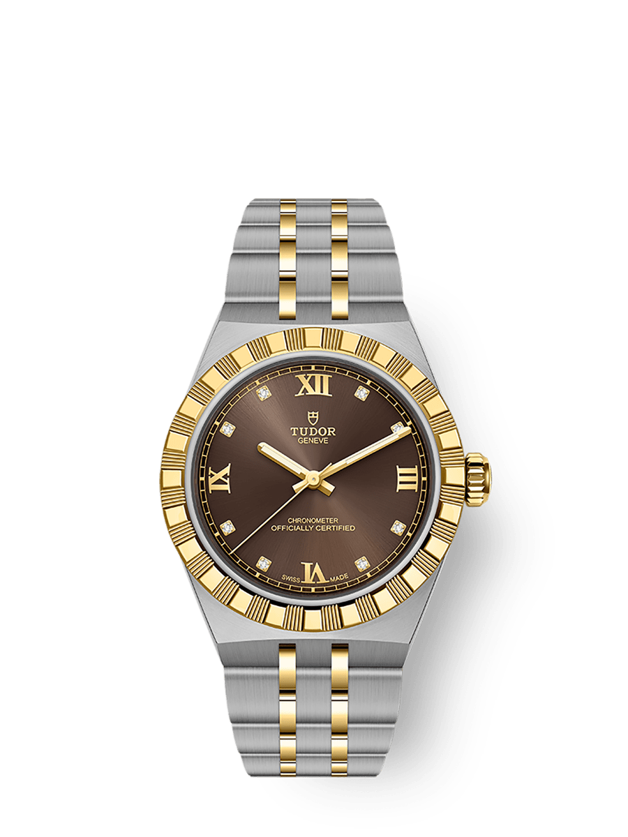 [SIMCHA-TOP500:TUDOR:M2830A1A3-0001:01] TUDOR Royal 30mm steel and yellow gold case Steel and yellow gold bracelet