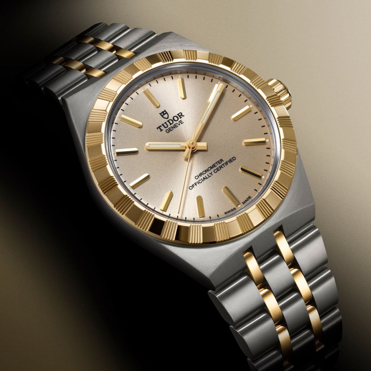 [SIMCHA-TOP500:TUDOR:M2830A1A3-0003:05] TUDOR Royal Manufacture Calibre MT5201 30mm steel and yellow gold case Steel and yellow gold bracelet