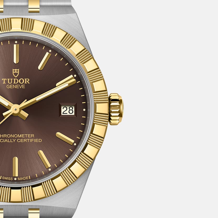 [SIMCHA-TOP500:TUDOR:M2836C1A3-0001:03] TUDOR Royal Manufacture Calibre MT5412 36mm steel and yellow gold case Steel and yellow gold bracelet