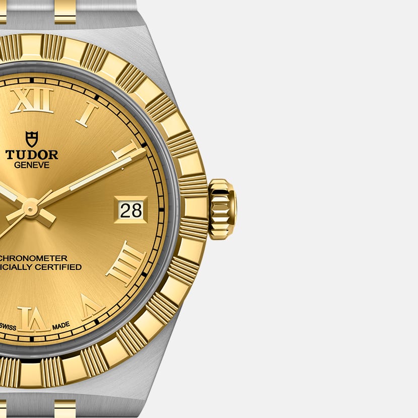 [SIMCHA-TOP500:TUDOR:M2836C1A3-0002:03] TUDOR Royal Manufacture Calibre MT5412 36mm steel and yellow gold case Steel and yellow gold bracelet