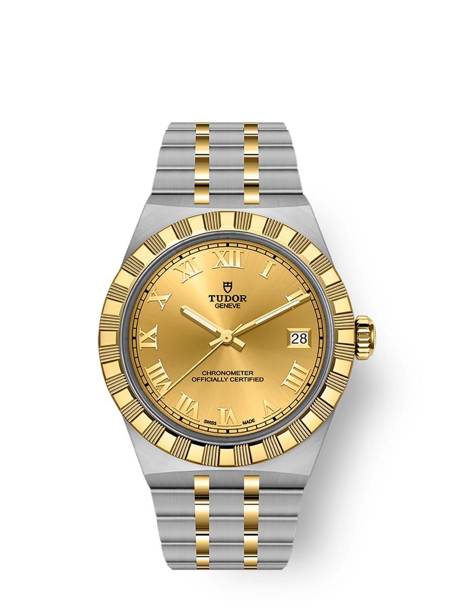 [SIMCHA-TOP500:TUDOR:M2836C1A3-0002:01] TUDOR Royal 36mm steel and yellow gold case Steel and yellow gold bracelet