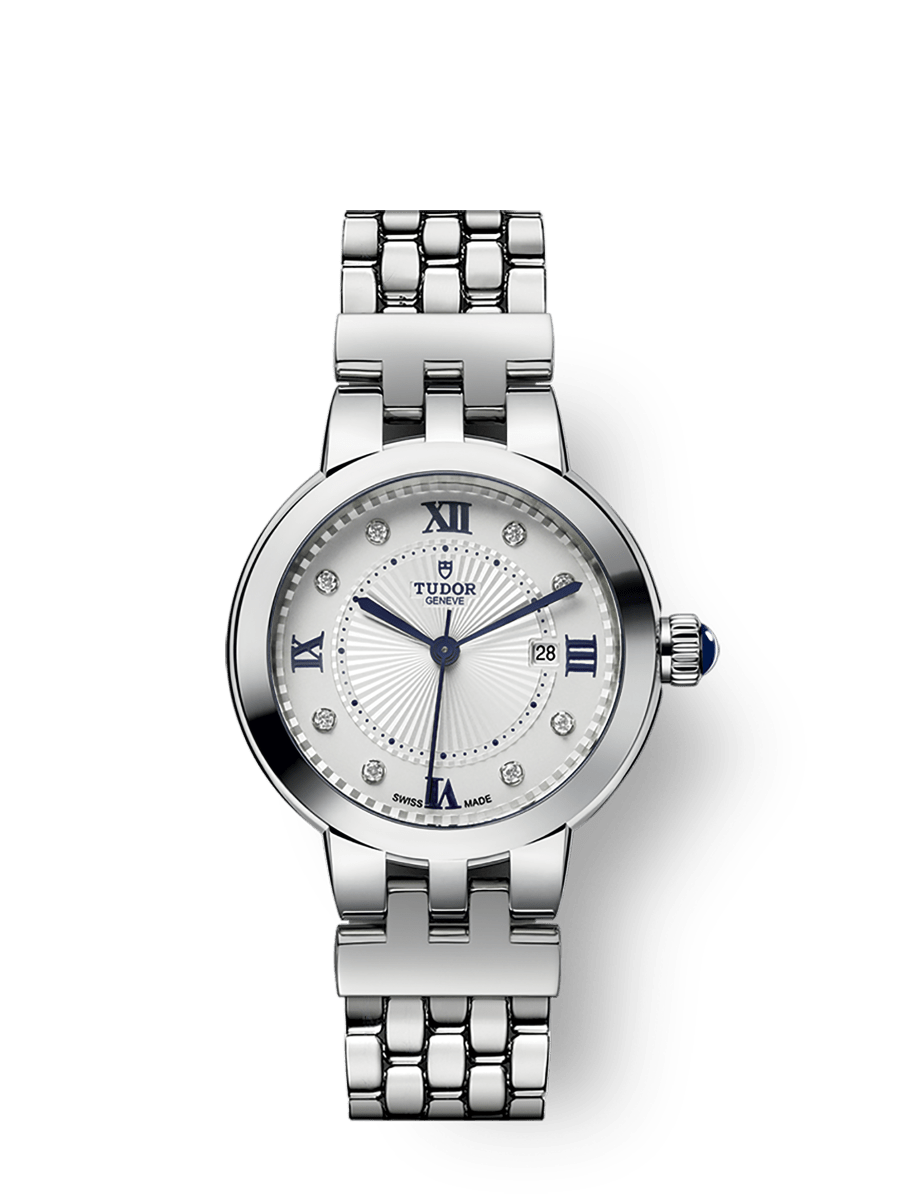 TUDOR Clair de Rose 30mm Automatic Opaline with 8 diamonds Dial Steel Bracelet Watch
