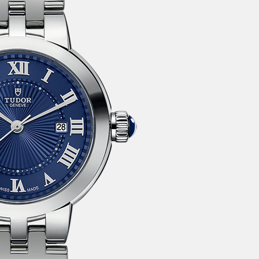 TUDOR Clair de Rose 30mm Automatic Blue Dial Steel Bracelet Watch