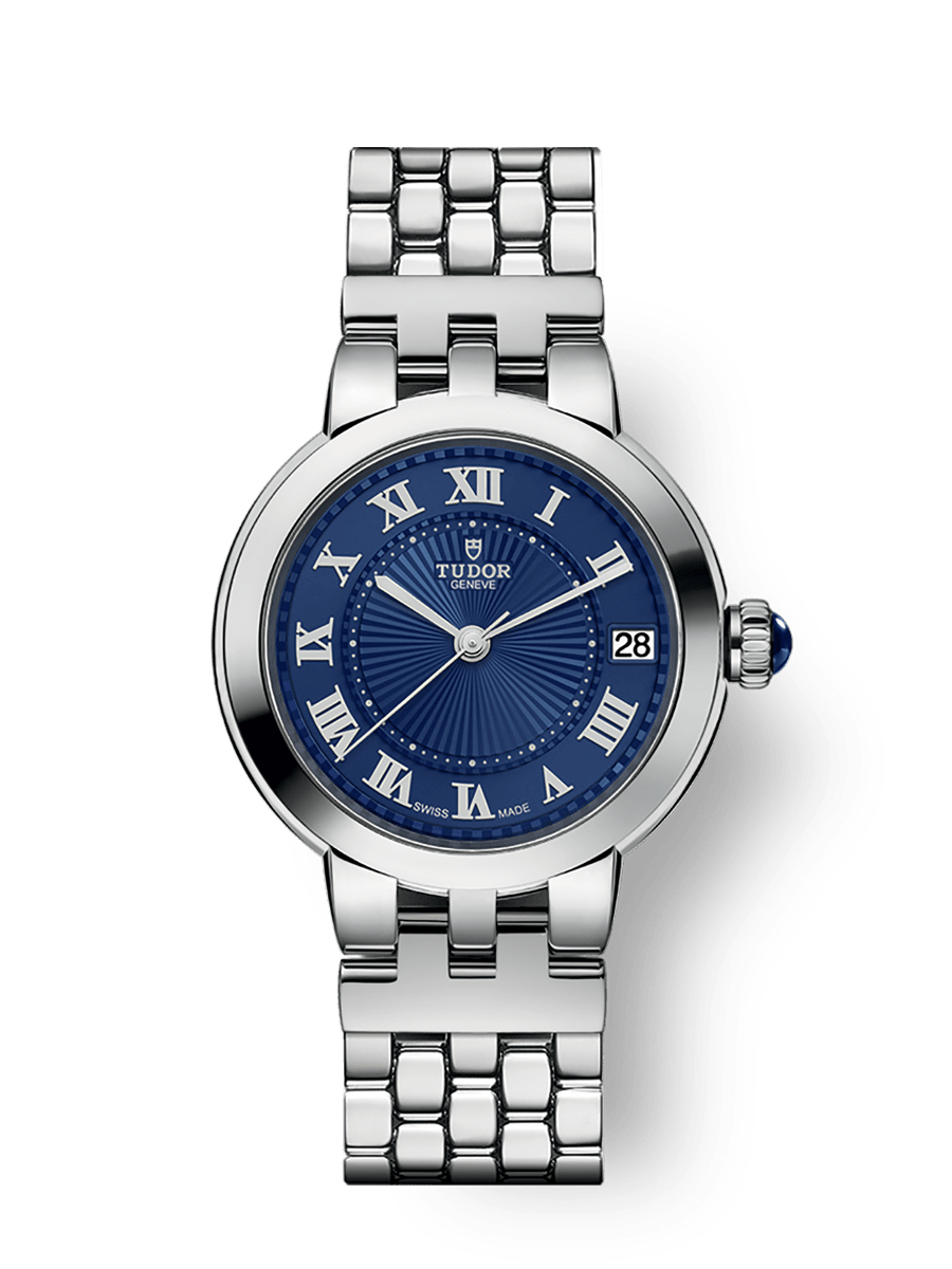 TUDOR Clair de Rose 34mm Automatic Blue Dial Steel Bracelet Watch