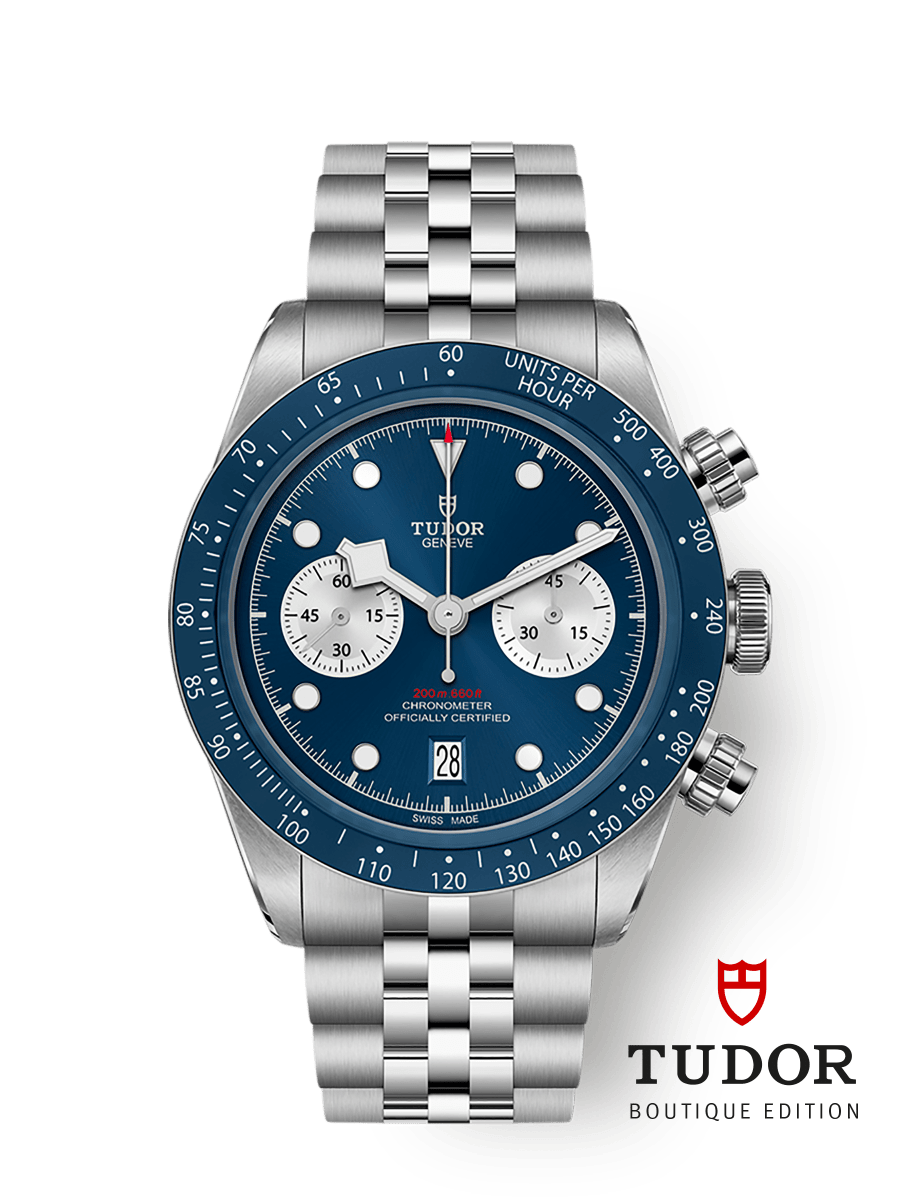 [SIMCHA-TOP500:TUDOR:M79360B-0002:01] Black Bay Chrono 41mm steel case Steel bracelet
