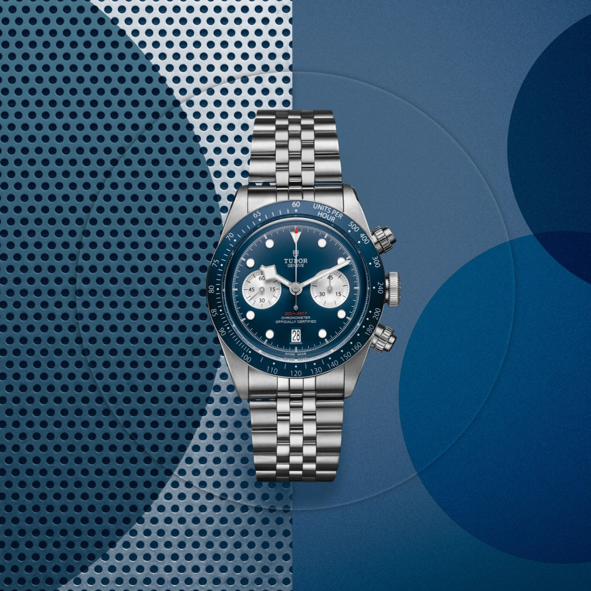 [SIMCHA-TOP500:TUDOR:M79360B-0002:05] Black Bay Chrono Manufacture Calibre MT5813 41mm steel case Steel bracelet