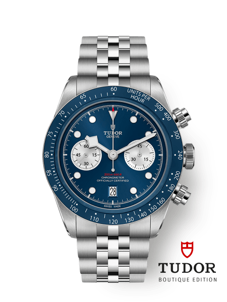 [SIMCHA-TOP500:TUDOR:M79360B-0002:02] Black Bay Chrono Manufacture Calibre MT5813 41mm steel case Steel bracelet