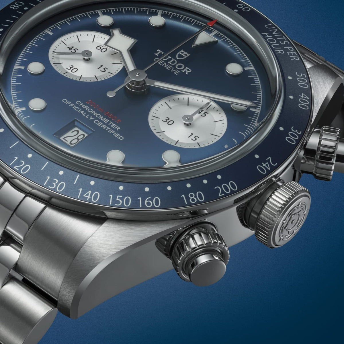[SIMCHA-TOP500:TUDOR:M79360B-0002:06] Black Bay Chrono Manufacture Calibre MT5813 41mm steel case Steel bracelet