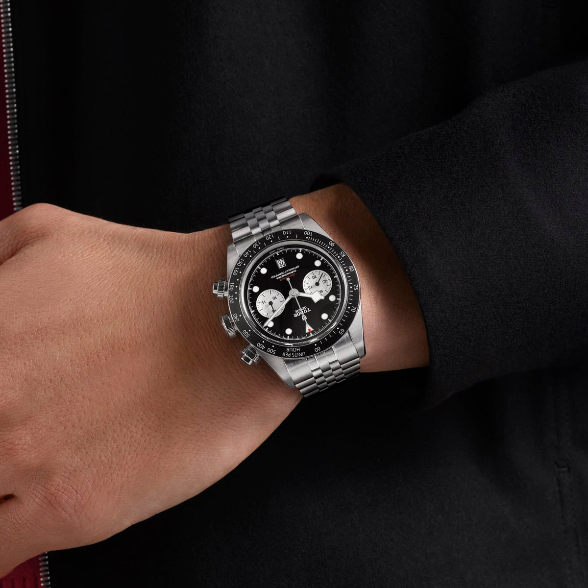 [SIMCHA-TOP500:TUDOR:M79360N-0013:03] Black Bay Chrono Manufacture Calibre MT5813 41mm steel case Steel bracelet