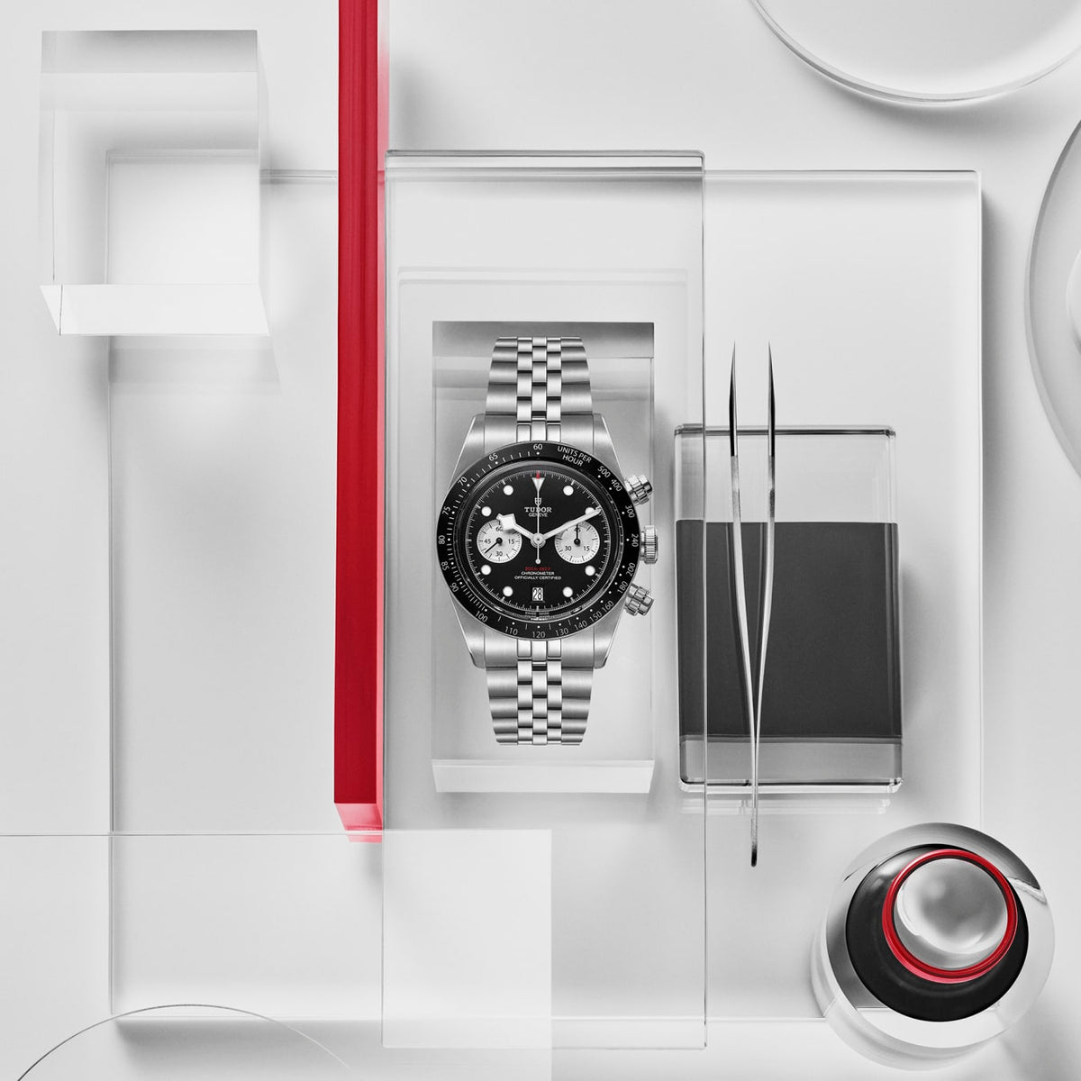 [SIMCHA-TOP500:TUDOR:M79360N-0013:04] Black Bay Chrono Manufacture Calibre MT5813 41mm steel case Steel bracelet