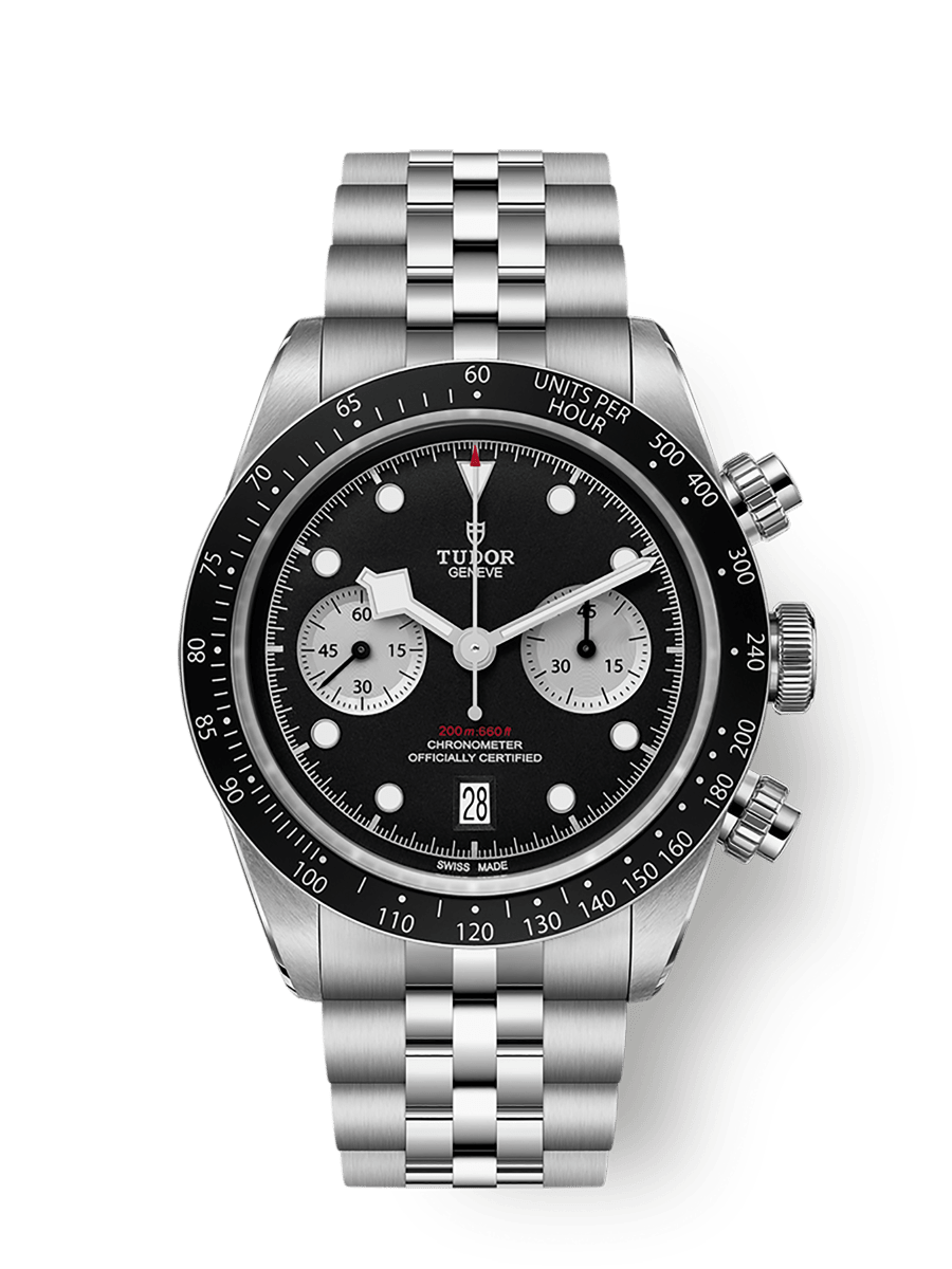 [SIMCHA-TOP500:TUDOR:M79360N-0013:01] Black Bay Chrono 41mm steel case Steel bracelet