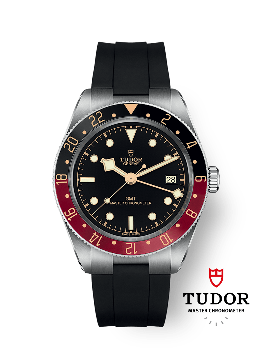 [SIMCHA-TOP500:TUDOR:M7939G1A0NRU-0002:01] Black Bay 58 GMT 39mm steel case Rubber strap