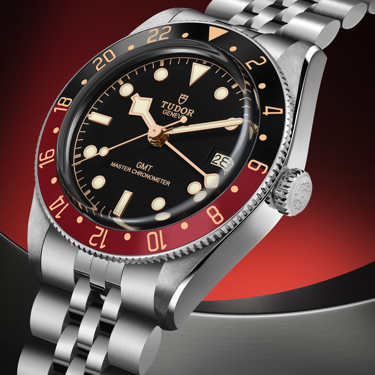 [SIMCHA-TOP500:TUDOR:M7939G1A0NRU-0003:05] Black Bay 58 GMT Manufacture Calibre MT5450-U 39mm steel case Black and burgundy bezel