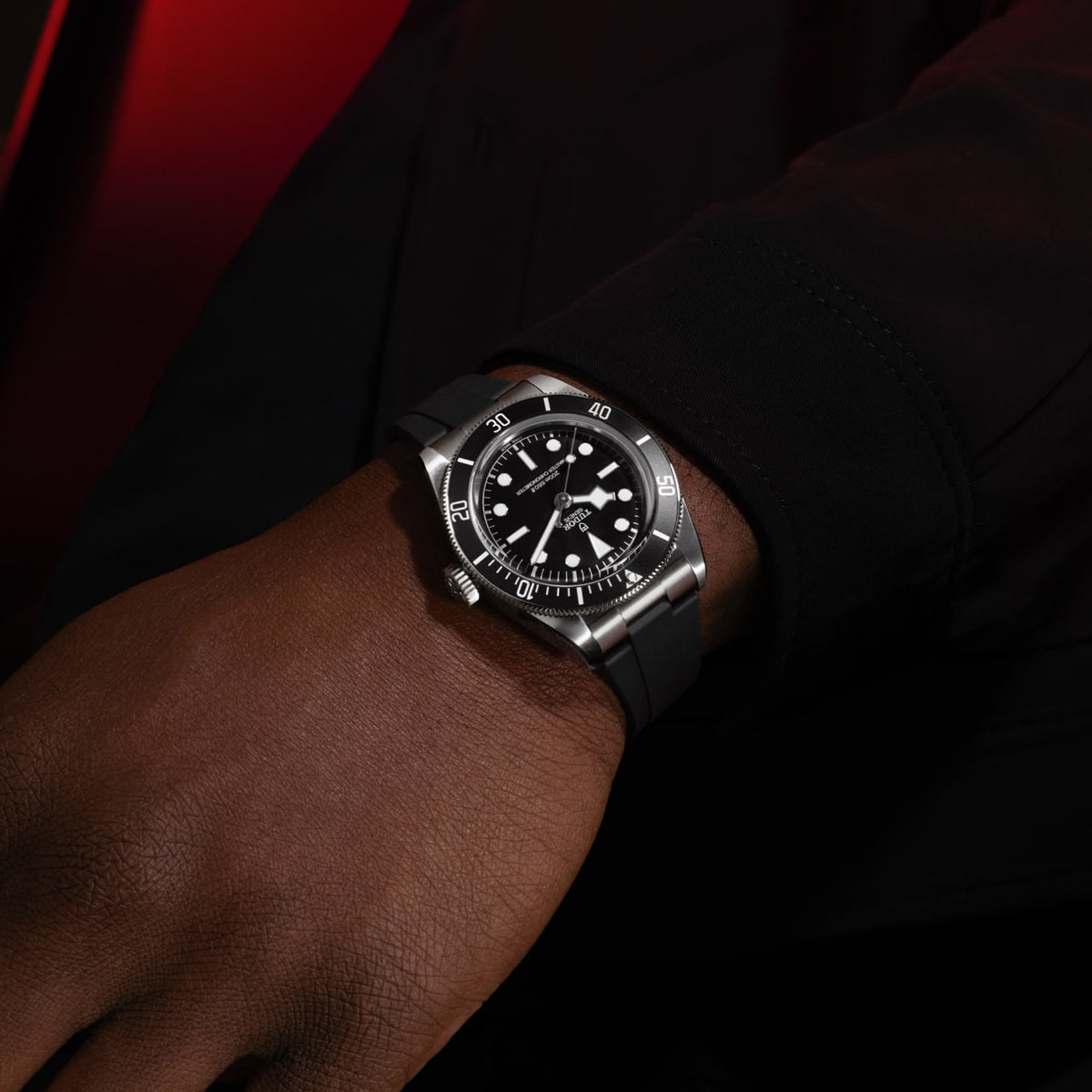[SIMCHA-TOP500:TUDOR:M7941A1A0NU-0002:03] Black Bay Manufacture Calibre MT5602-U 41mm steel case Black rubber strap