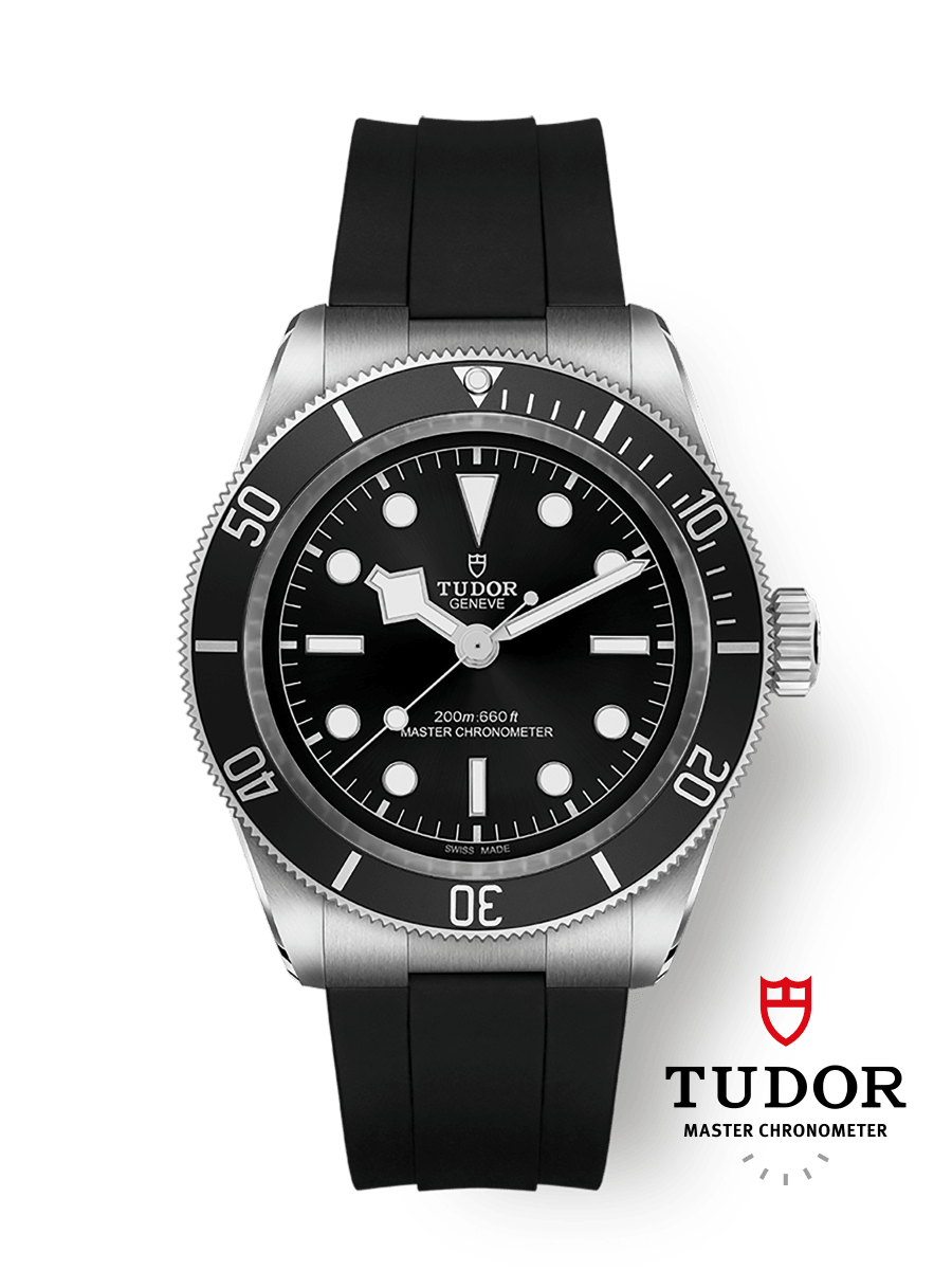 [SIMCHA-TOP500:TUDOR:M7941A1A0NU-0002:01] Black Bay 41mm steel case Black rubber strap