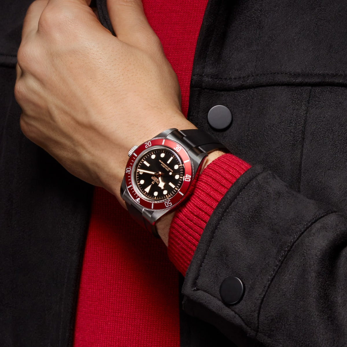 [SIMCHA-TOP500:TUDOR:M7941A1A0RU-0002:03] Black Bay Manufacture Calibre MT5602-U 41mm steel case Black rubber strap