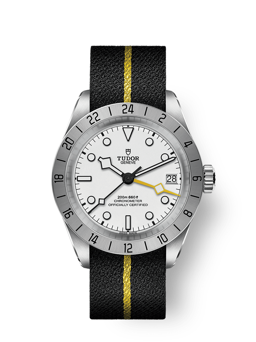 [SIMCHA-TOP500:TUDOR:M79470-0005:01] Black Bay Pro 39mm steel case Black fabric strap with yellow band