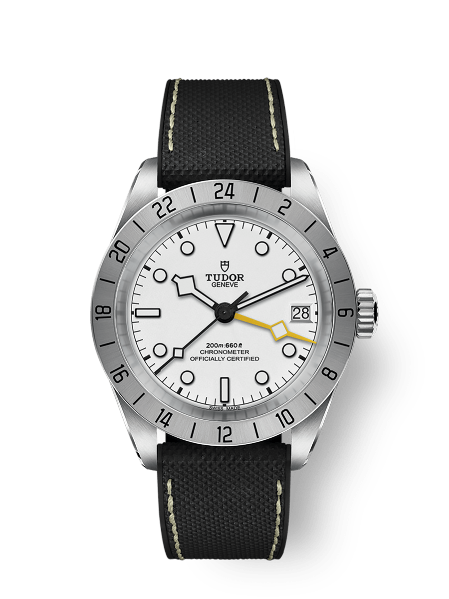 [SIMCHA-TOP500:TUDOR:M79470-0006:01] Black Bay Pro 39mm steel case Hybrid rubber and leather strap