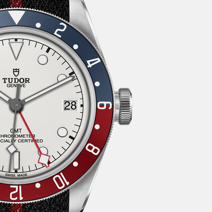 [SIMCHA-TOP500:TUDOR:M79830RB-0012:06] Black Bay GMT Manufacture Calibre MT5652 41mm steel case Fabric strap