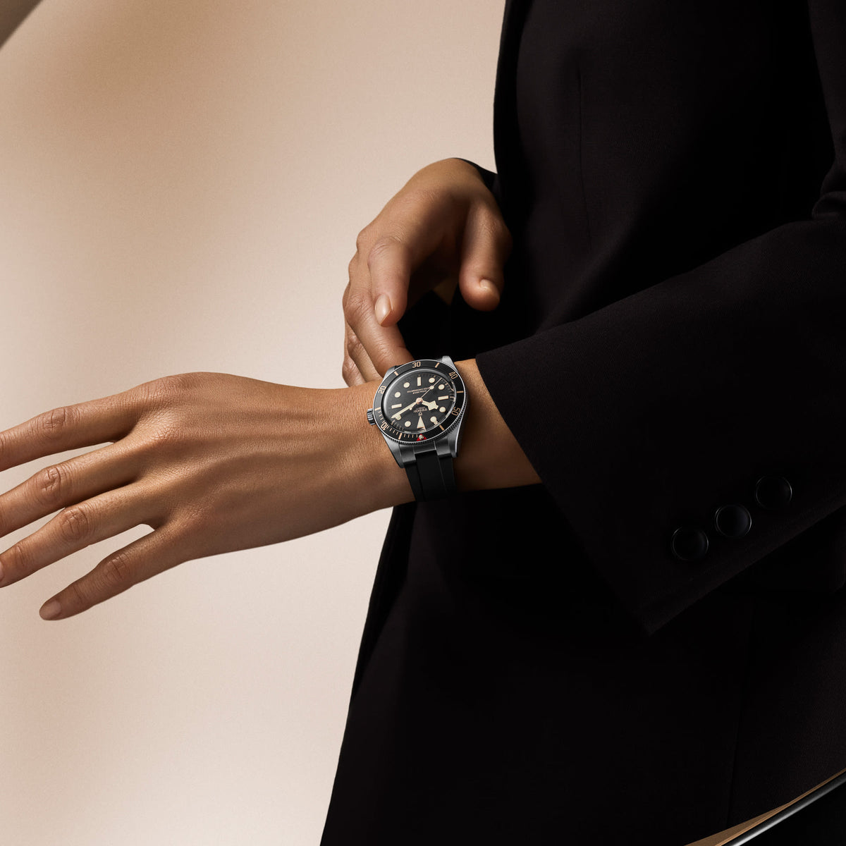 [SIMCHA-TOP500:TUDOR:M7939A1A0NU-0003:05] Black Bay 58 Manufacture Calibre MT5400-U 39mm steel case Rubber strap