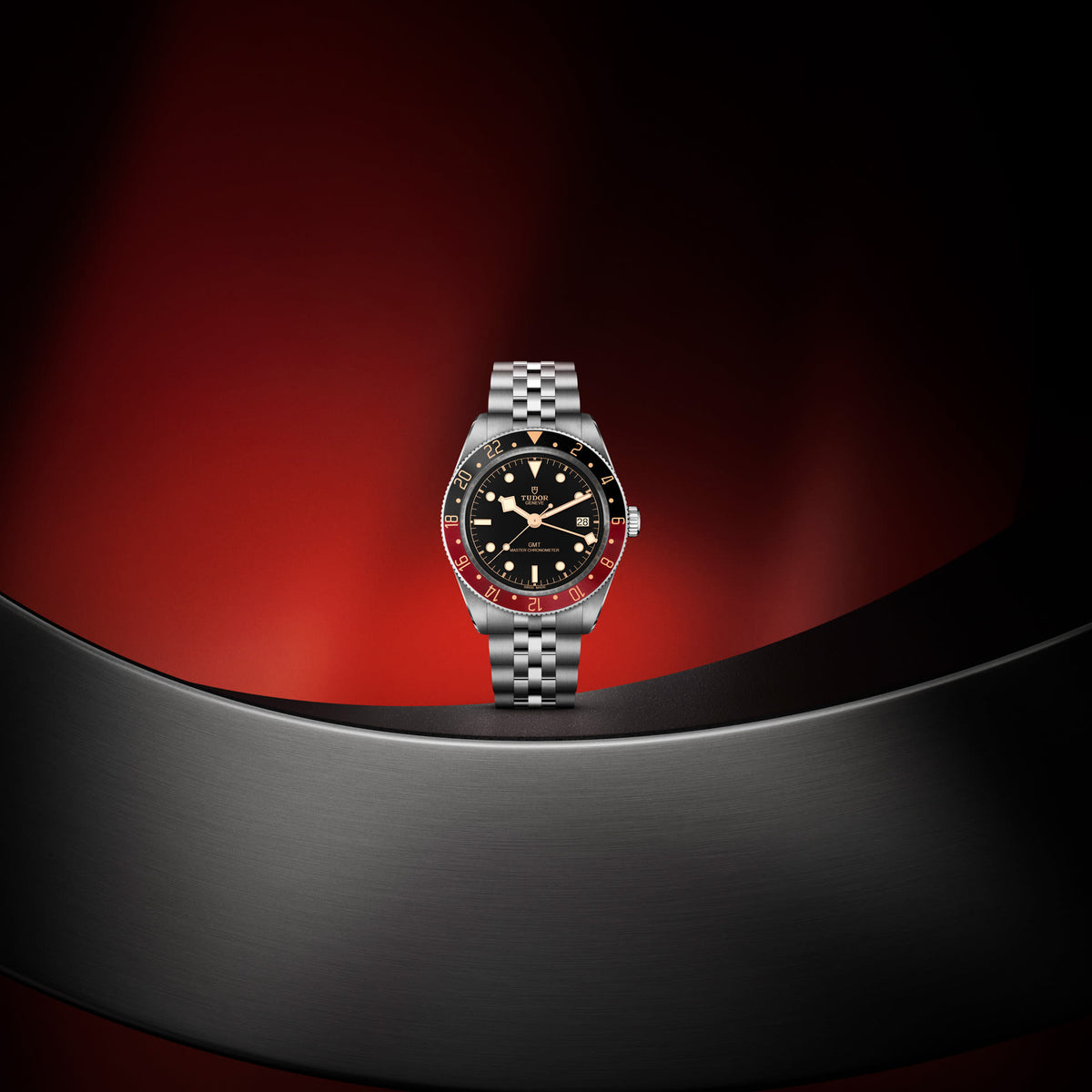 [SIMCHA-TOP500:TUDOR:M7939G1A0NRU-0003:09] Black Bay 58 GMT Manufacture Calibre MT5450-U 39mm steel case Black and burgundy bezel