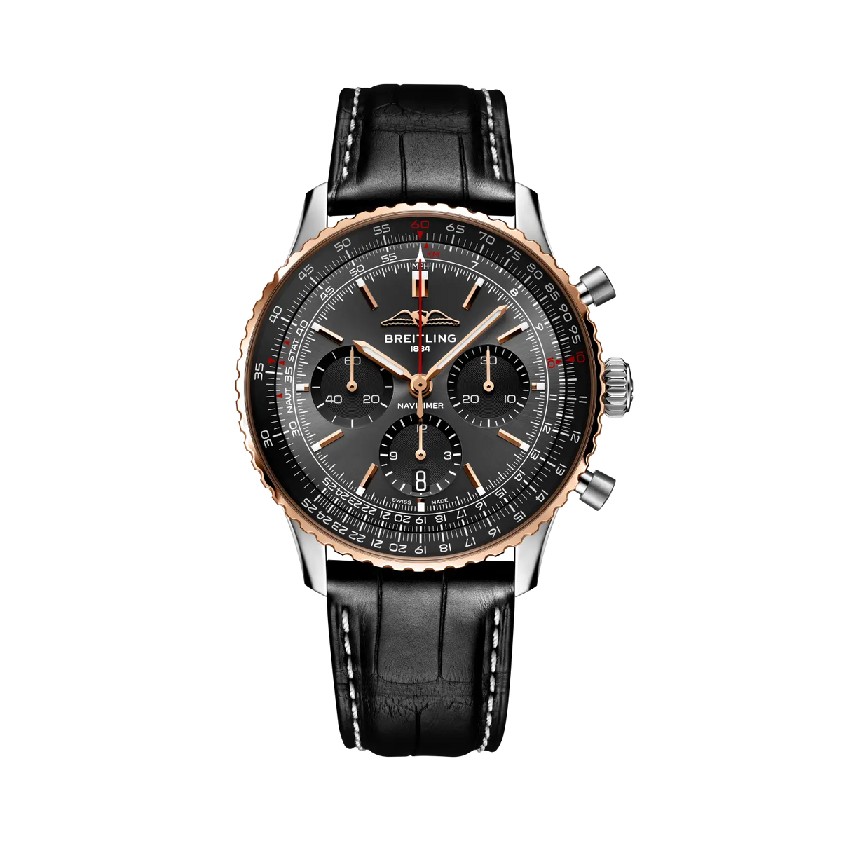 [SIMCHA-TOP500:BREITLING:UB01384A1B1P1:01] Breitling Navitimer B01 Chronograph 43 Limited Edition – UB01384A1B1P1 official image