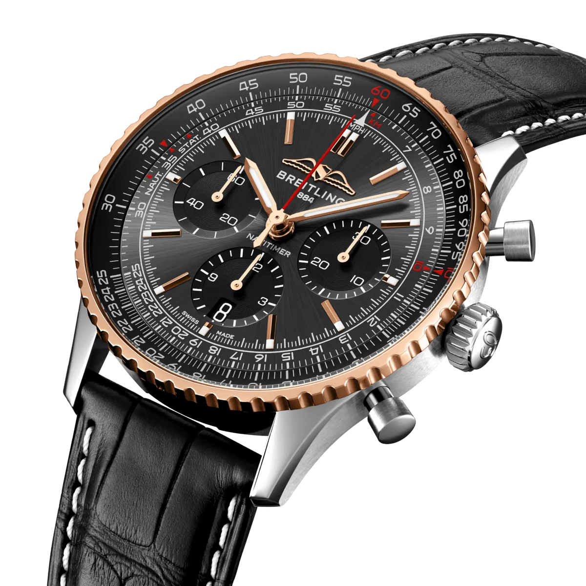 [SIMCHA-TOP500:BREITLING:UB01384A1B1P1:02] Breitling Navitimer B01 Chronograph 43 Limited Edition – UB01384A1B1P1 official image