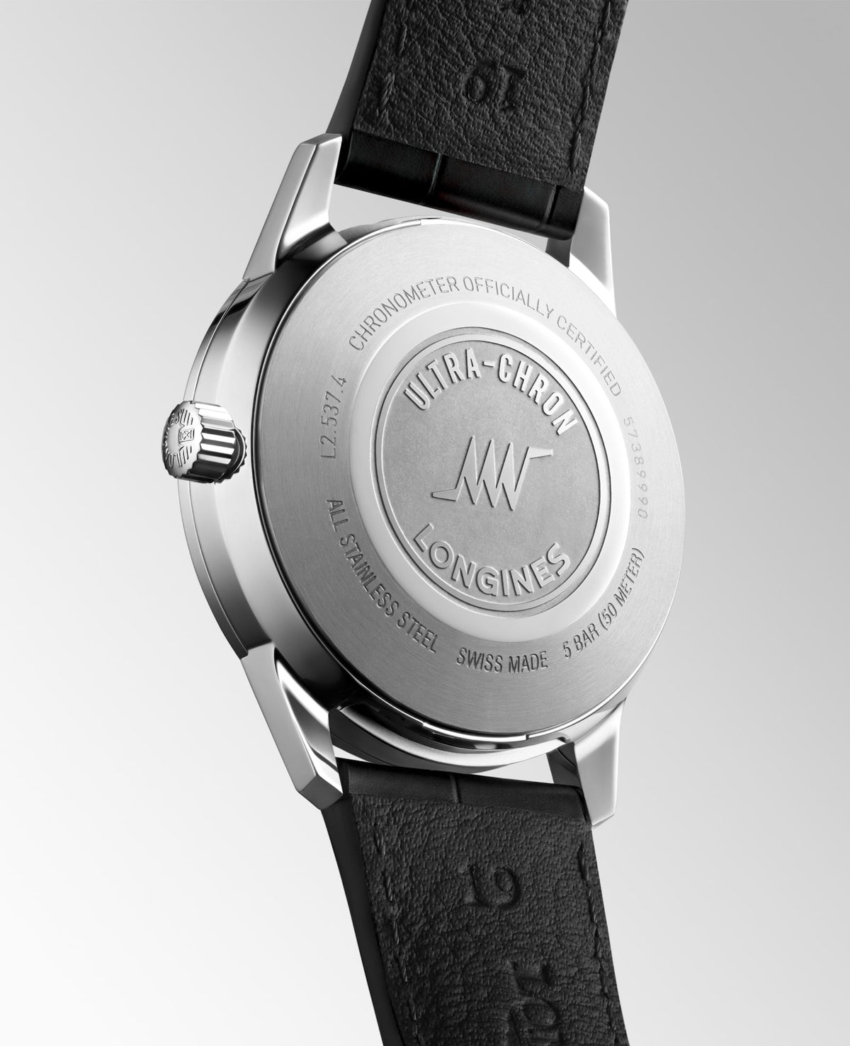[SIMCHA-TOP500:LONGINES:L2.537.4.72.2:05] ULTRA-CHRON CLASSIC L2.537.4.72.2 Automatic, Stainless steel, Sunray silver, Strap Watch - Watch back