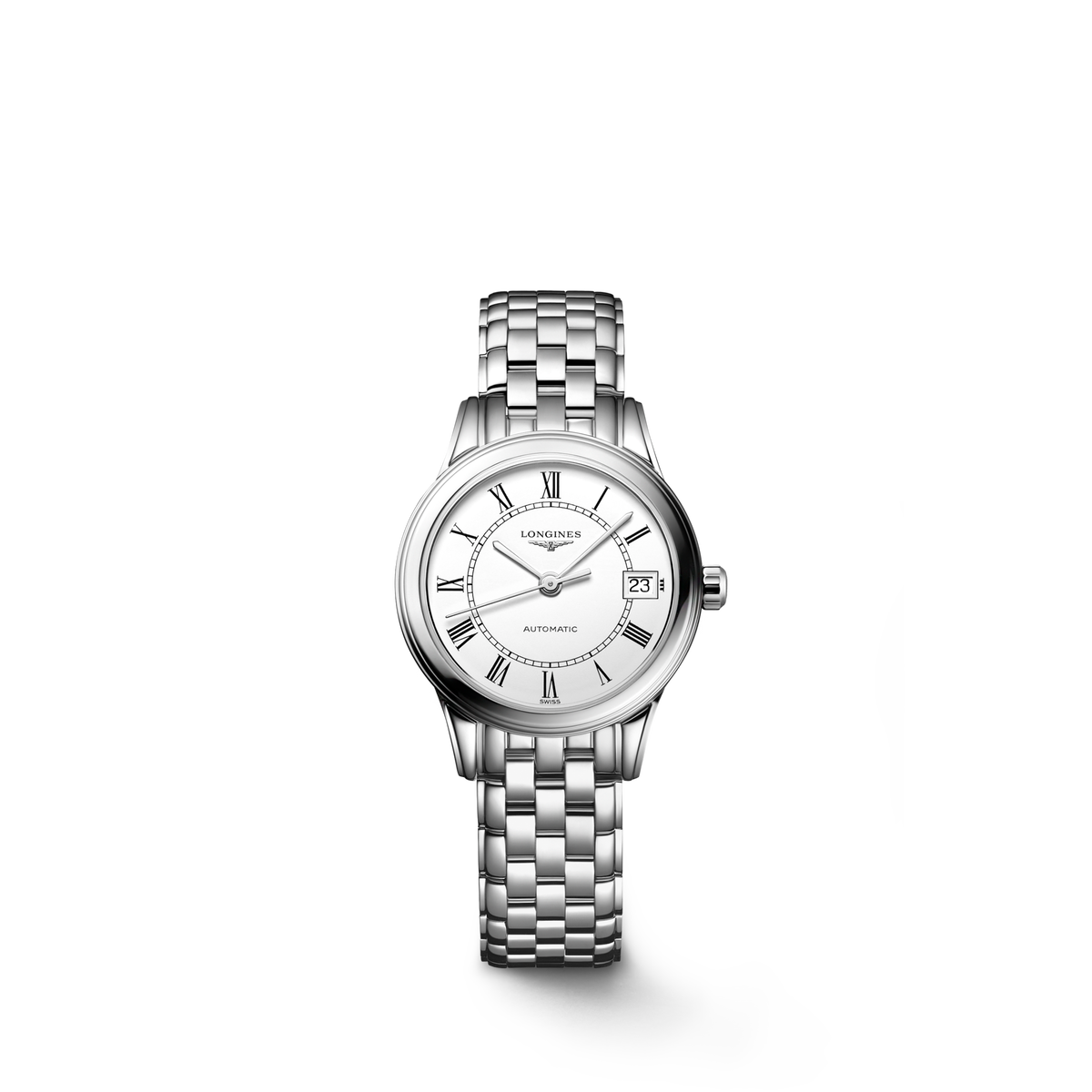 Longines Flagship Classic 26.00mm Automatic White matt Dial Stainless Steel Bracelet Watch