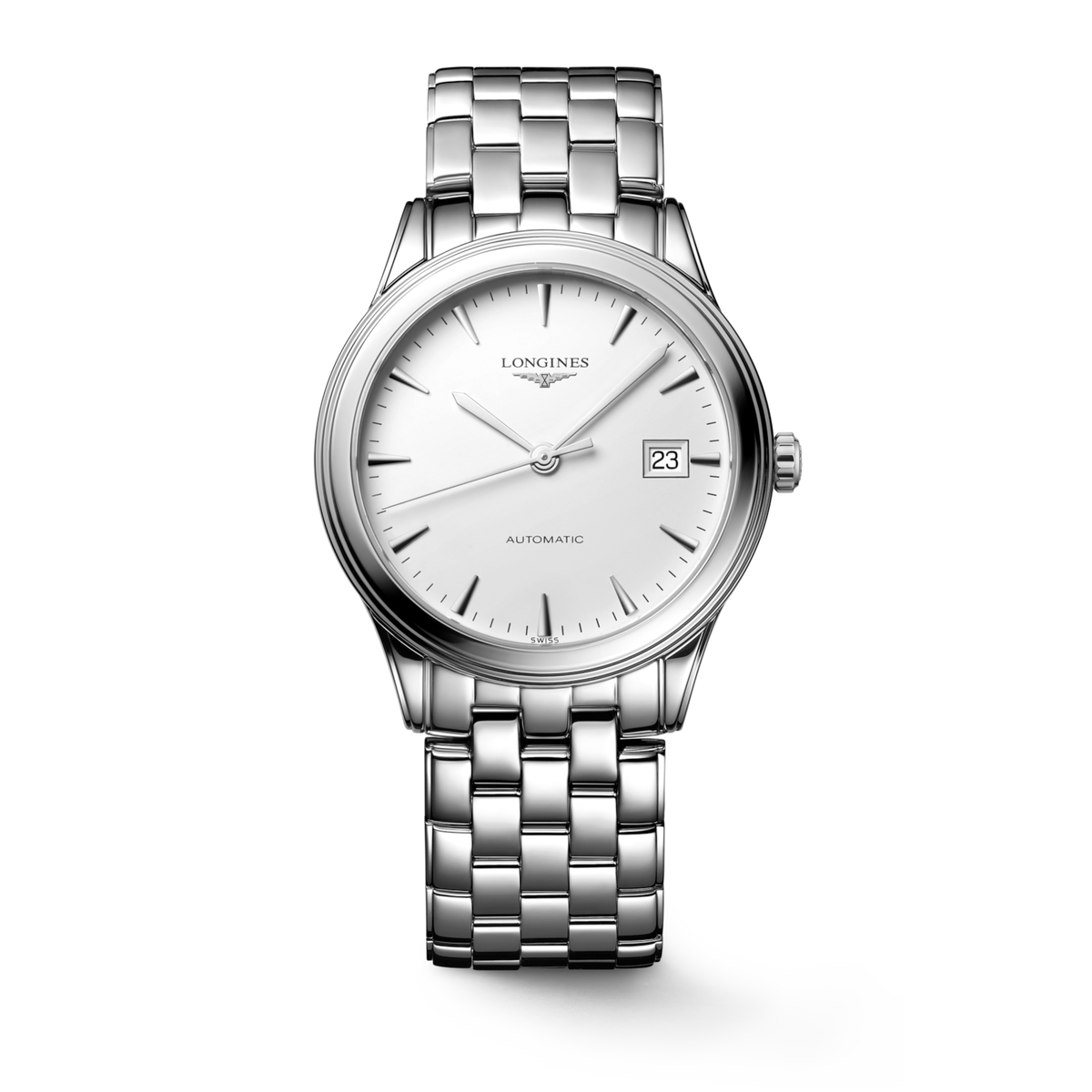 [SIMCHA-STANDALONE:L4.974.4.12.6:02] Longines Flagship Classic L4.974.4.12.6 front-facing official product view