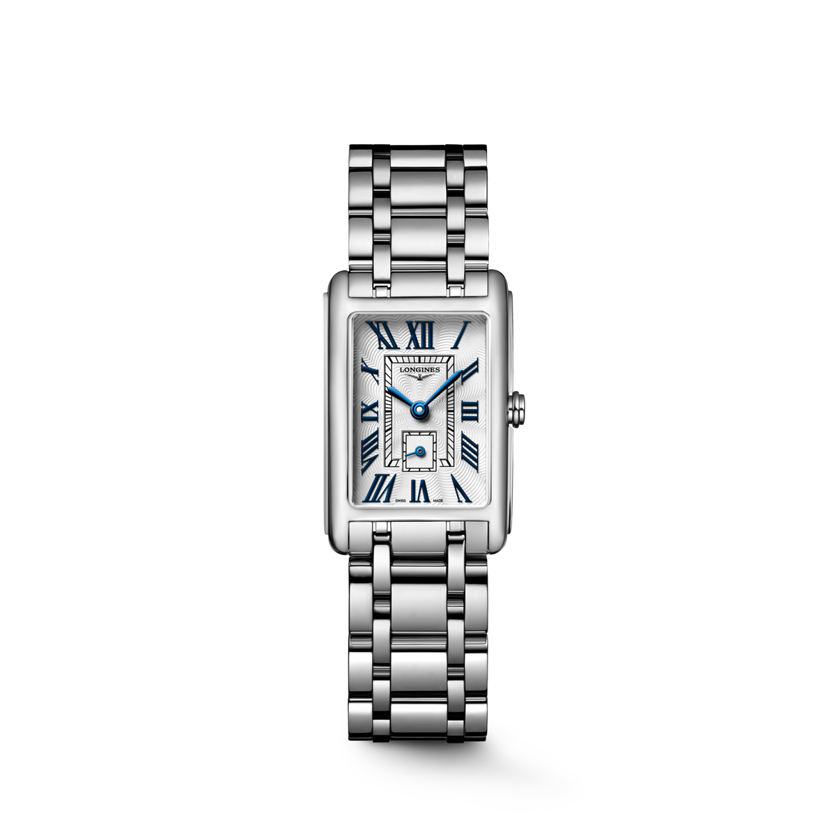 Longines DolceVita 20.80 x 32.00mm Quartz Silver "flinqué" Dial Stainless Steel Bracelet Watch