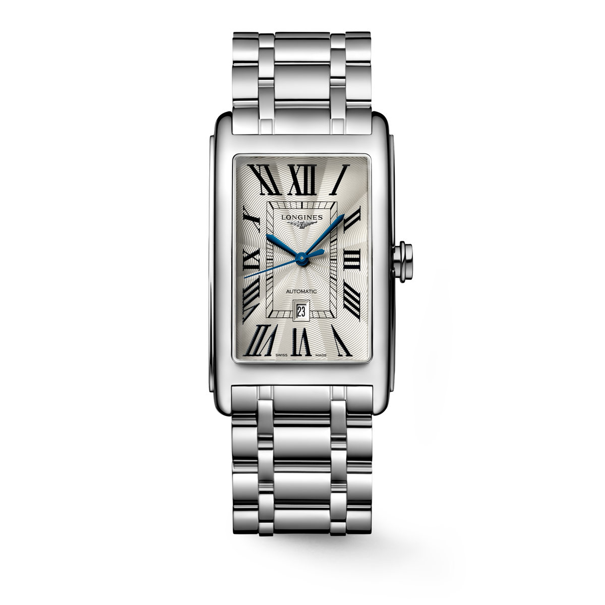Longines DolceVita 28.20 x 47.00mm Automatic Silver "flinqué" Dial Stainless Steel Bracelet Watch