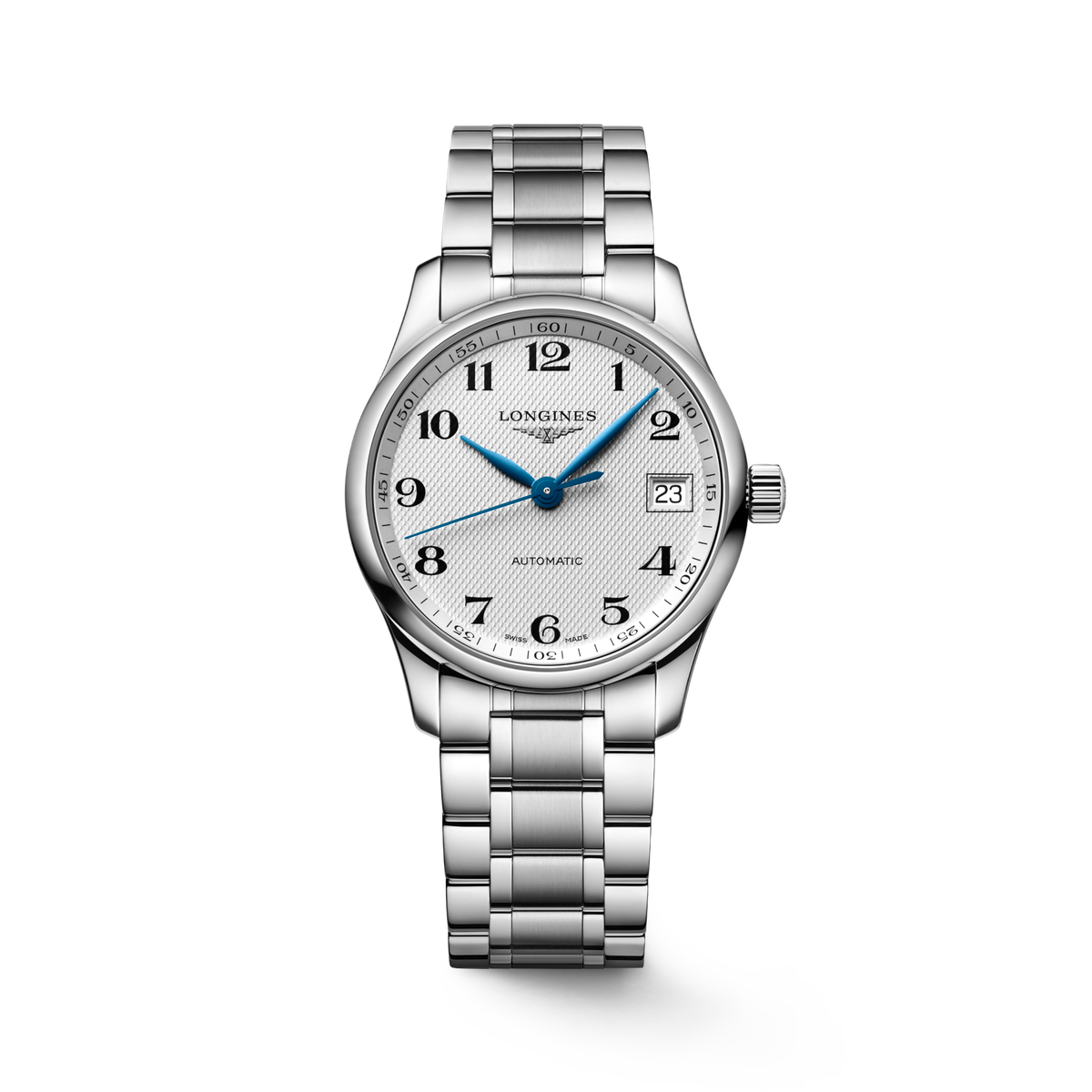 Longines Master Collection 34.00mm Automatic Silver "barleycorn" Dial Stainless Steel Bracelet Watch
