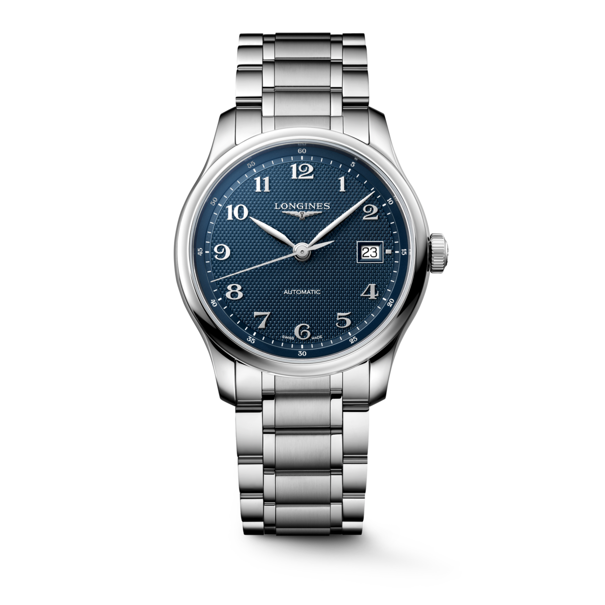 Longines Master Collection 39.00mm Automatic Blue "barleycorn" Dial Stainless Steel Bracelet Watch