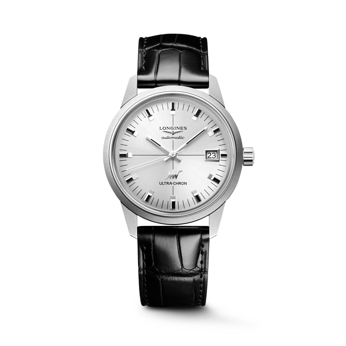 [SIMCHA-TOP500:LONGINES:L2.537.4.72.2:01] ULTRA-CHRON CLASSIC L2.537.4.72.2 Automatic, Stainless steel, Sunray silver, Strap Watch - Watch soldier