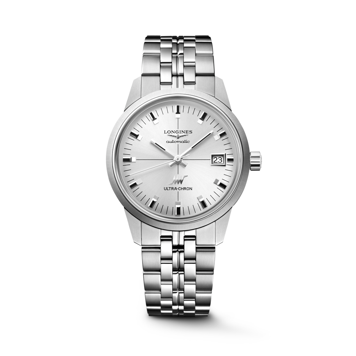 [SIMCHA-TOP500:LONGINES:L2.537.4.72.6:01] ULTRA-CHRON CLASSIC L2.537.4.72.6 Automatic, Stainless steel, Sunray silver, Bracelet Watch - Watch soldier