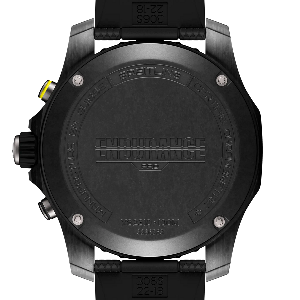 Breitling Professional 44.0mm Quartz Black Dial Black Rubber Strap Watch